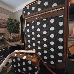 NWT Authentic Michael Kors Crossbody and Carry On Luggage Bundle